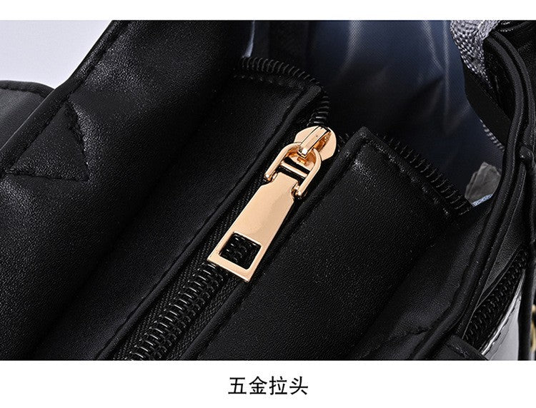 New Original Spicy Girl Cool Ita Bag Large Capacity Transparent Pain Layer Crossbody Bag Love Chain Ulzzang Shoulder Bag Handbag