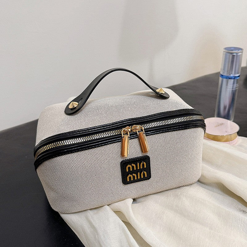 Women's Cosmetic Bag Portable Denim Storage Bag Large Luxury Makeup Bag Travel organizer Toiletry Wash Bag