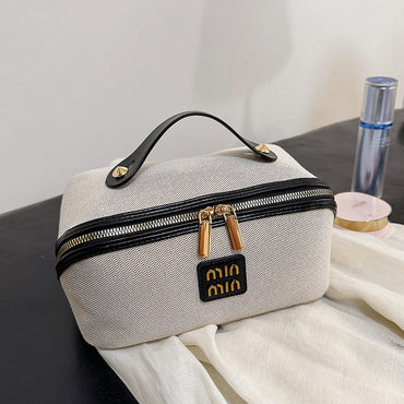 Women's Cosmetic Bag Portable Denim Storage Bag Large Luxury Makeup Bag Travel organizer Toiletry Wash Bag