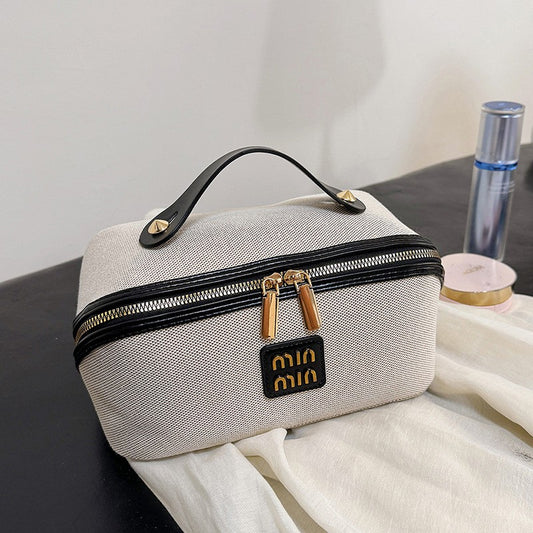 Women's Cosmetic Bag Portable Denim Storage Bag Large Luxury Makeup Bag Travel organizer Toiletry Wash Bag