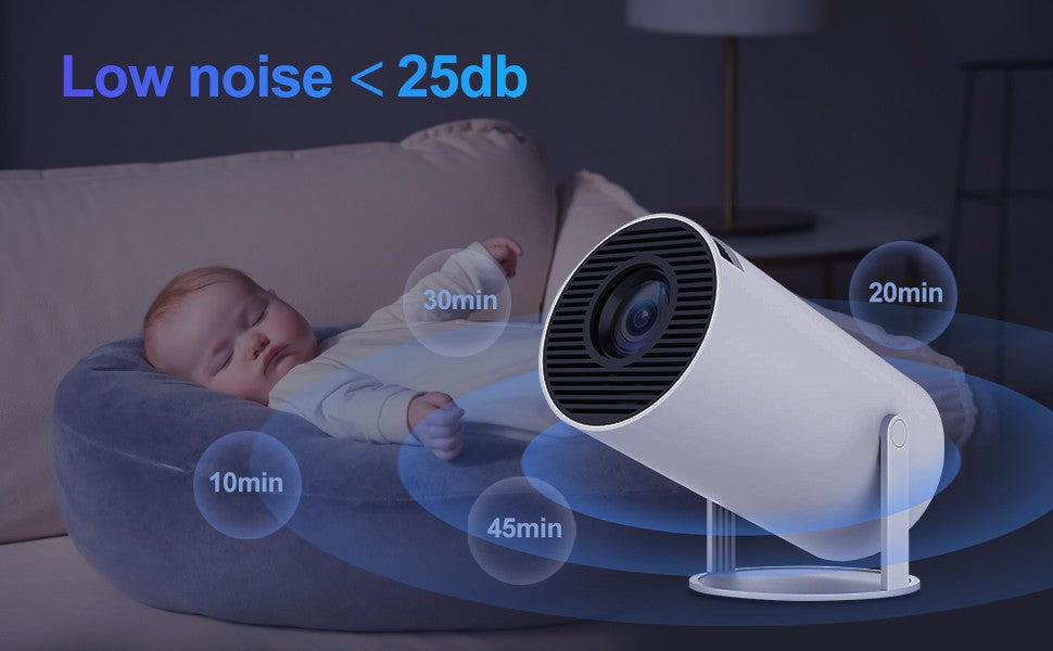 Projetor Magcubic HY300 Pro 200 ANSI Nativo 720P Espelhamento de Tela Sem Fio Sistema WiFi de Banda Dupla Hi-chip A3100 para Home Theater