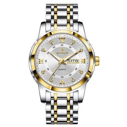 LIGE Brand BANGWEI Quartz Man Watch Fashion Stainless Steel Band Business Luxury Diamond Waterproof Calendar Watches for Men+Box