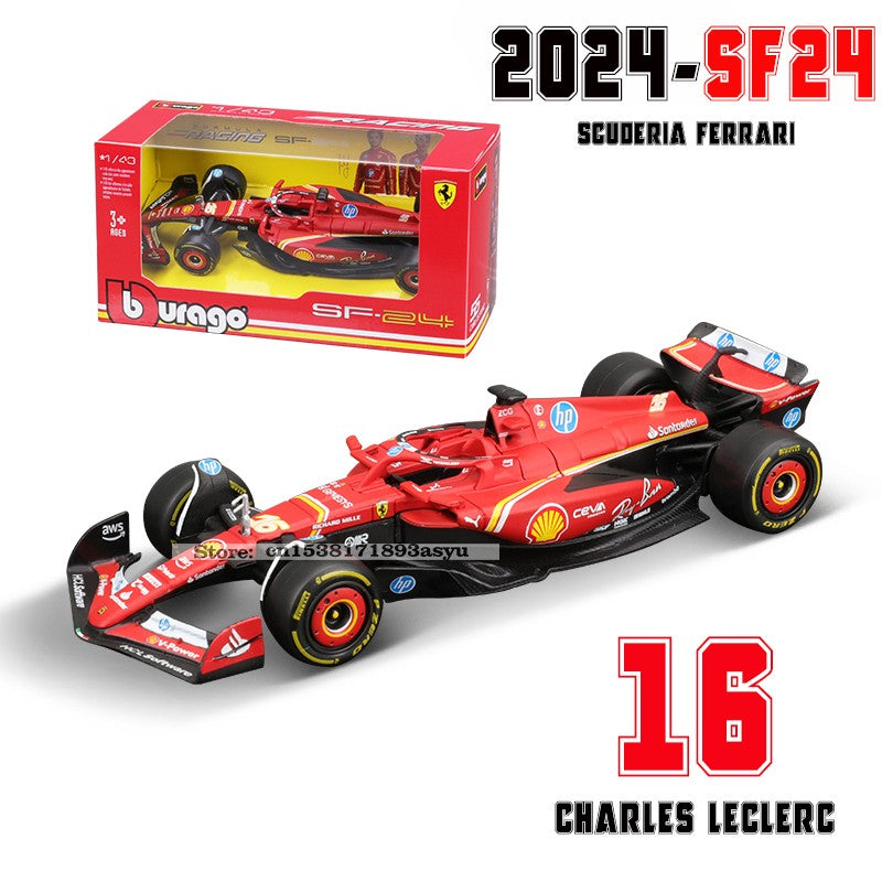 Bburago 1:43 F1 Aston Martin Aramco F1 Team AMR23 2023 #14 Alonso #18 Stroll Carro de Liga Metálica Modelo Fundido Colecionável