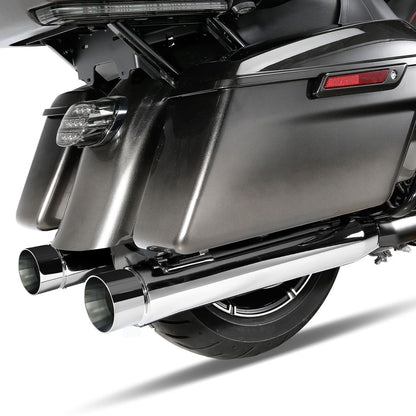 Motorcycle 4" Slip-On Dual Exhaust Pipes For Harley Touring Road King Electra Glide Street Glide Road Glide 2017-2023 2022 2021