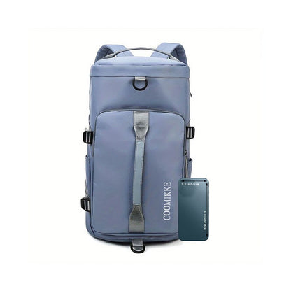 Mochila de estilo neutro para homens e mulheres, adequada para viagens e turismo, feita de material de nylon, é uma mochila de caminhada.