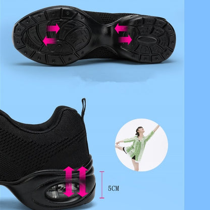 Jazz Dance Shoes For Women's Dance Sneakers Lightweight Breathable Woman Dancing Shoes
