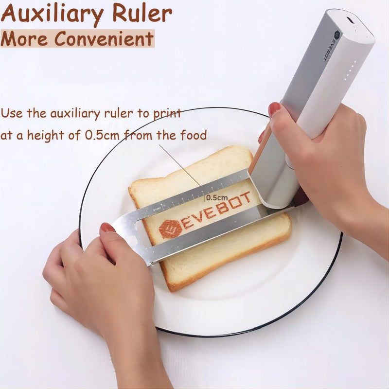 Coffee Latte Art Inkjet Printer EVEBOT for Bakery Coffee Shop Pubs Handheld Printers HD Printing On Food With Positioning Plate