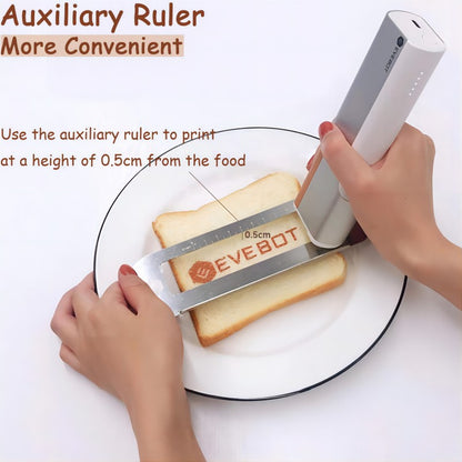 Coffee Latte Art Inkjet Printer EVEBOT for Bakery Coffee Shop Pubs Handheld Printers HD Printing On Food With Positioning Plate