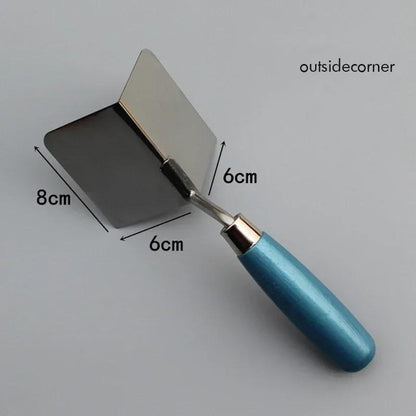 Ferramenta de canto para Drywall 8x6cm Lado Externo / Interno Faca de Canto de Aço Inoxidável Colher de Canto para Drywall Gyprock Placa de Gesso