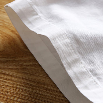 White Shorts Men Cotton Casual Shorts Bermudas Summer Slim Fit Drawstring Shorts Daily Wear Soft Touch and Comfortable Pants