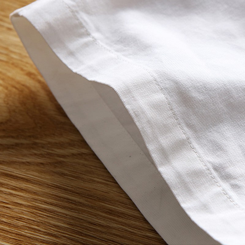 White Shorts Men Cotton Casual Shorts Bermudas Summer Slim Fit Drawstring Shorts Daily Wear Soft Touch and Comfortable Pants