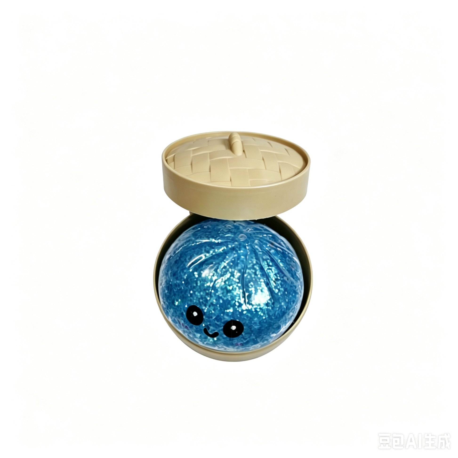 1PC Colorful Simulation Dumpling Squishy Stress Balls with Steamer, Birthday Gifts, Office?Party Gift