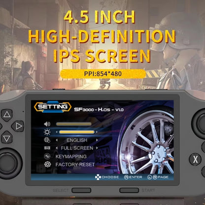 SF3000 Retro Handheld Video Game Console Linux System 4.5 Inch 854*480 IPS Screen 3000mAh Portable Pocket Video Games Player