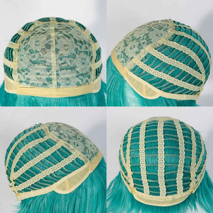 42inch Green Anime Long Synthetic Hair Lolita Cosplay Halloween Wig