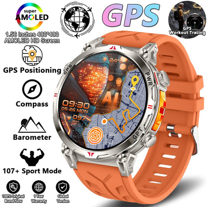 New T-Rex 3 Smart Watch Men GPS Positioning Military 5ATM Waterproof Watch 650mAh Battery Compass Altimeter GPT Assistant Watch