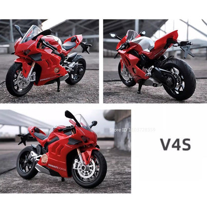 1:12 Scale Sportster S Modelos de Brinquedo de Moto Metal Fundido V4S Motocicletas em Miniatura com Absorção de Choque Pneus de Borracha para Presentes de Meninos