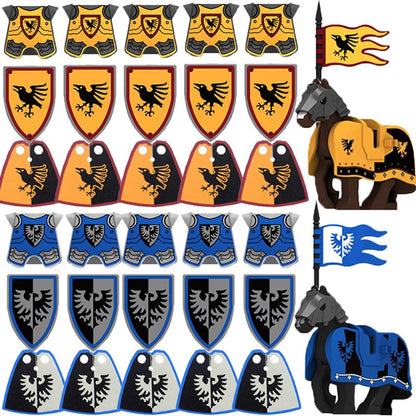 Blocos de Montar Zoológico Medieval Acessórios de Personagens Montarias Animais Cervos Elefantes Camelos Lobos Cavalos de Guerra Tijolos Brinquedos Presentes K080