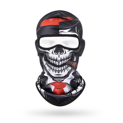 Quick-Dry Skull Face Mask - Breathable Sun Protection for Cycling & Outdoor Sports