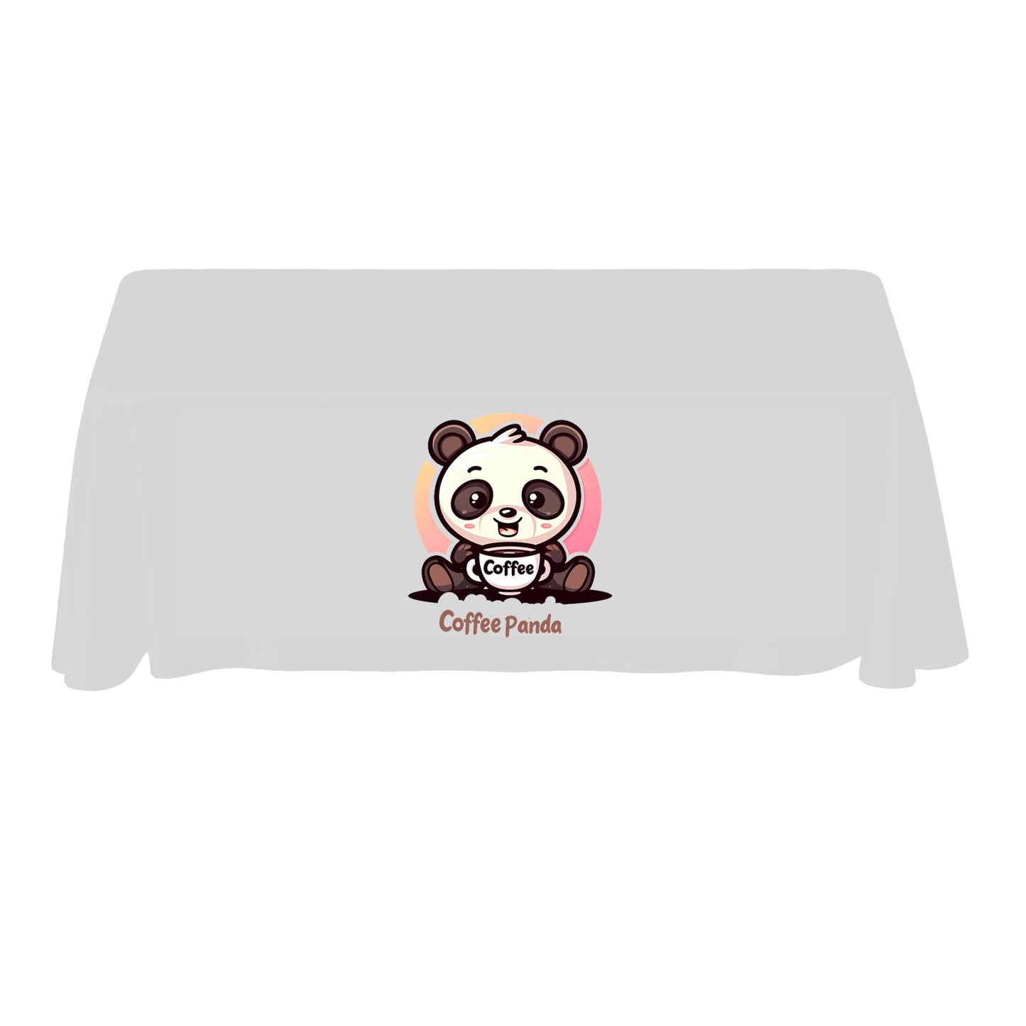 Custom Printed Polyester Fabric Tablecloth 4ft 6ft 8ft Table Waterproof Family Wedding Dining Party with Customizable Logo