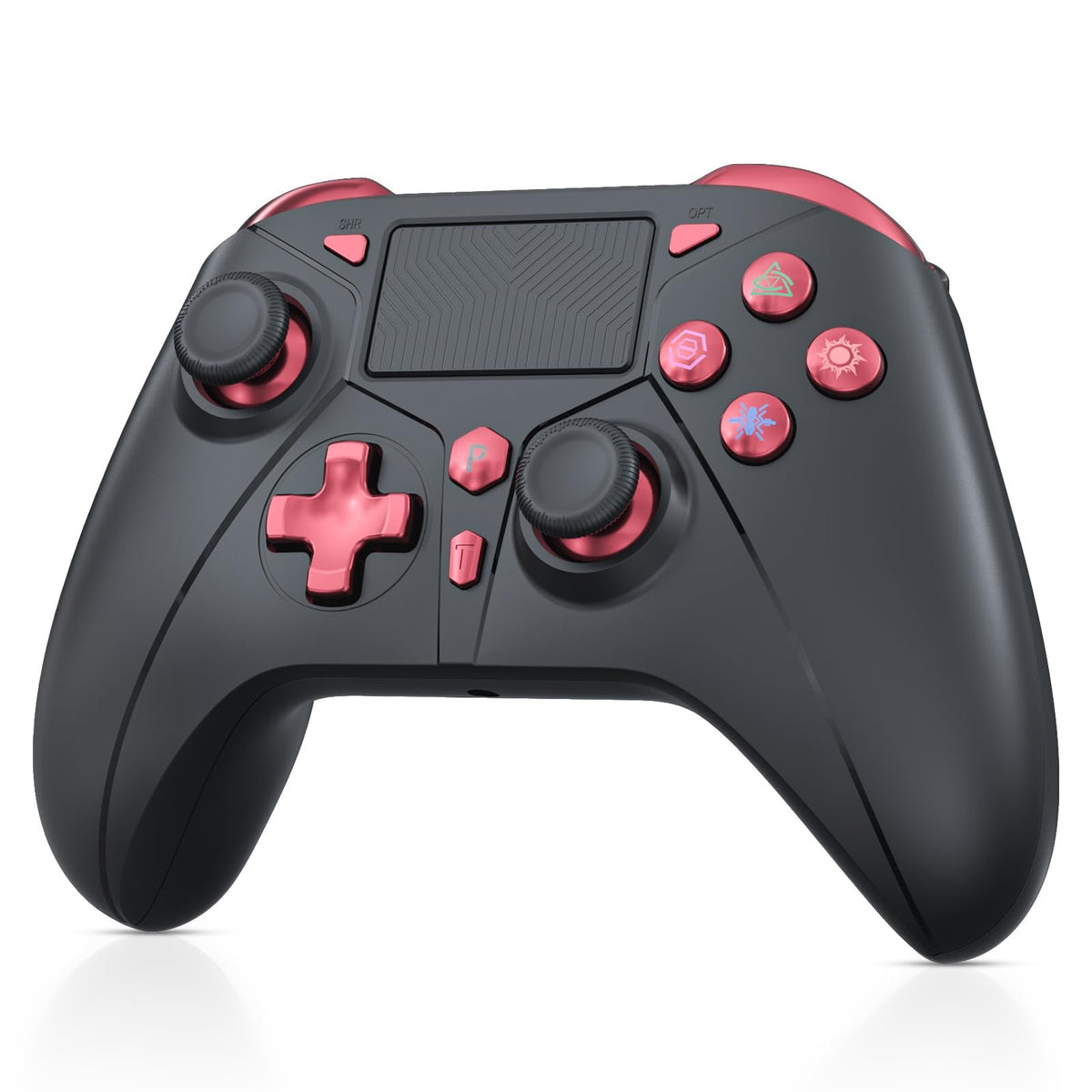 Game Controller For PlayStation 4/PS4 Pro/Slim/PS3/PC/IOS/Switch Wireless Gamepad,W/Turbo Dual Vibration 6-Axis Gyro 3.5mm Jack