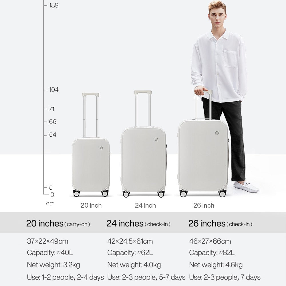 Mixi Patent Design Travel Luggage Women Men Suitcase On Wheels Spinner Trolley Case Bag 18" Carry On 20" 24" Check In 100% PC