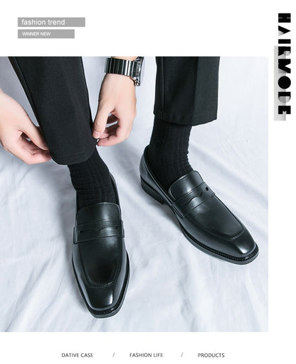 Men's Dress Shoes Classic Casual Business Leather Shoes Men Retro Oxfords Formal Social Wedding Office Leather Shoes For Men
