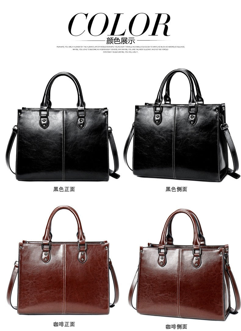 Women Handbag Cross body Shoulder Tote Bag Genuine Leather Shopping Fashion Office Female Real Cowhide Messenger Top Handle Bags
