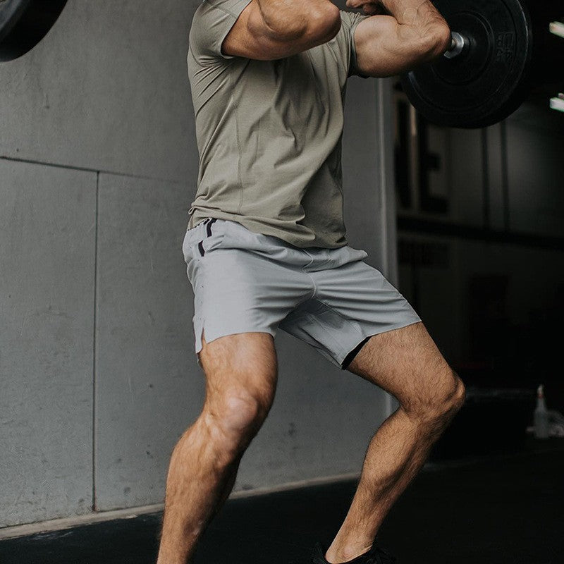 Summer Gym Sports Compression Shorts Mens Streatwear Quick Dry Quarter Short Pants Jogging Basketball Shorts Casual Trend Shorts