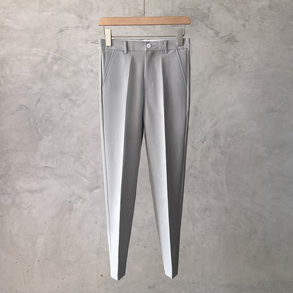 Slim Fit Trousers for Men Tressed Man Suits Pants Cheap Summer 2025 New in Dress Work Wear Elegant Suit Pants Clothes Z107