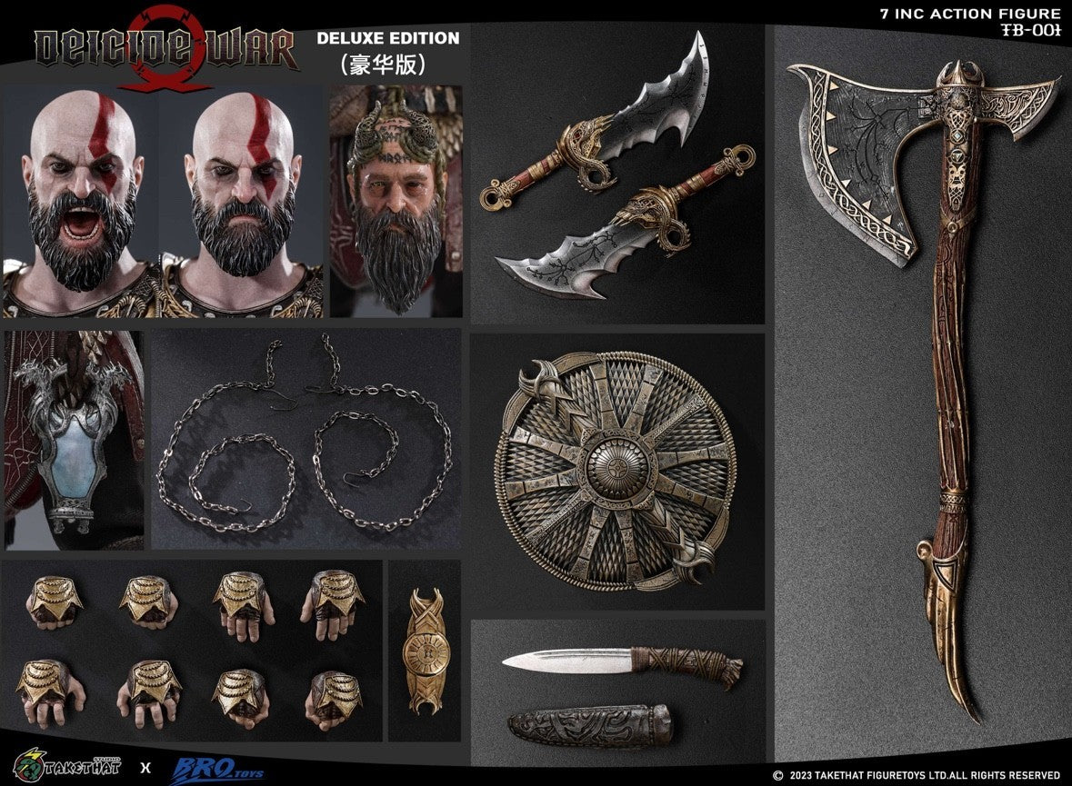 ?Em estoque?Takehat Brotoys Tb001 God Of War Kratos Bonecos de Ação Anime Modelo Brinquedos Coleção Presentes