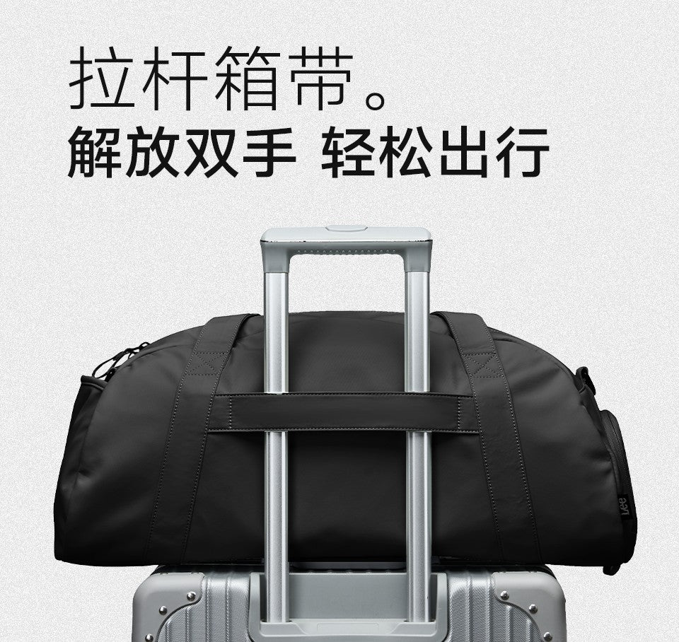 LEE Dry Pocket Sports Fitness Gym Bag for Women Men Large Capacity Waterproof Oxford Duffel Luggage Travel Bag Shoe Compartment