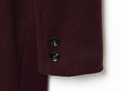 DiYiG WOMAN 2025 Autumn New Fashion Solid Color Woolen Coat Retro Long Sleeve Joker Button Coat Outerwear Mujer