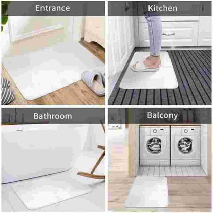 VIKAMA Merry Christmas Santa Claus Rug Bedroom, Living Room, Hallway Entrance Door Mat Soft and Comfortable Rug Home Decor