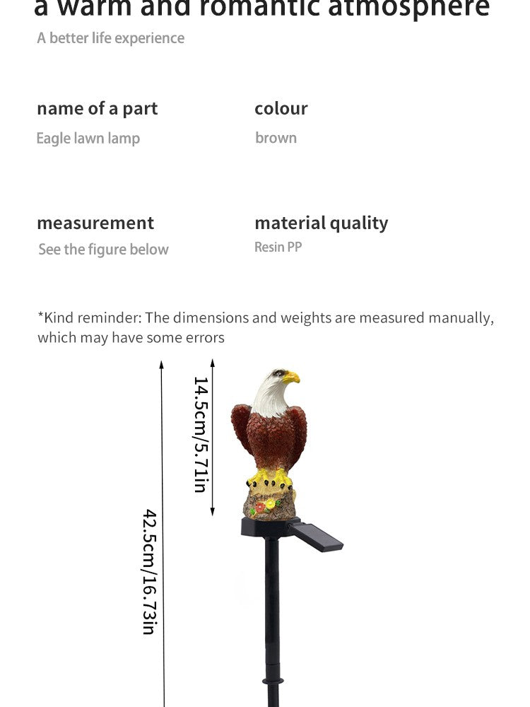 Solar Powered Eagle Lawn Light: Stunning Outdoor LED Garden Decorations Garden Decorative Lights