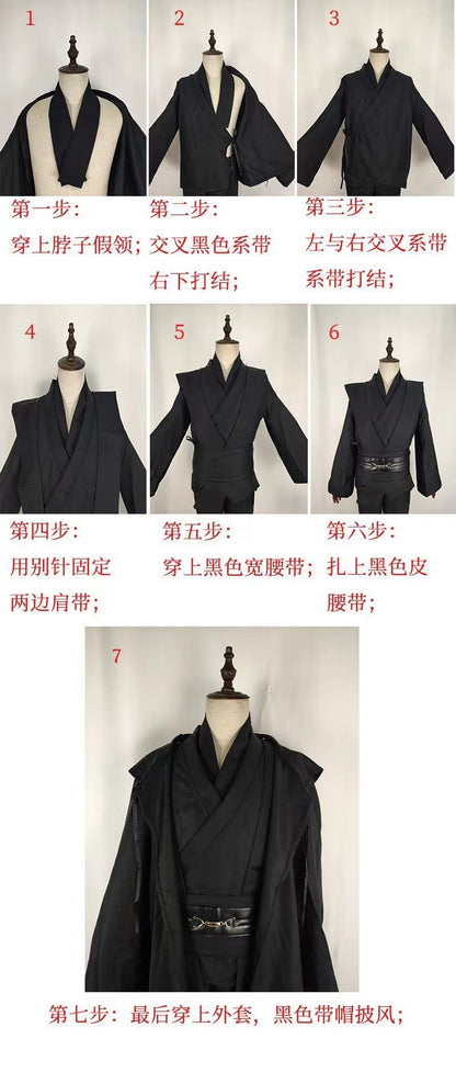 Star Cosplay War Anime Jedi Costume Anakin Replica Rob Halloween Outfits Clothes For Women Men Plus Size 4XL
