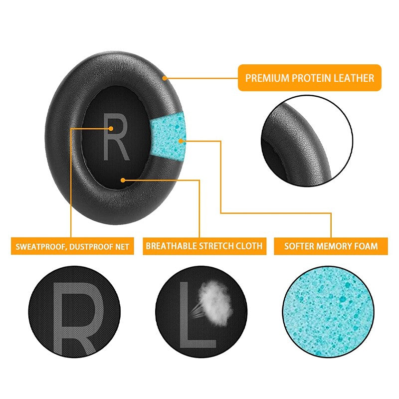 KUTOU Replacement Ear Pads For BOSE 700 Headphones Earpads NC700 Ear Cushions Cover High Quality Foam Pad headset Parts