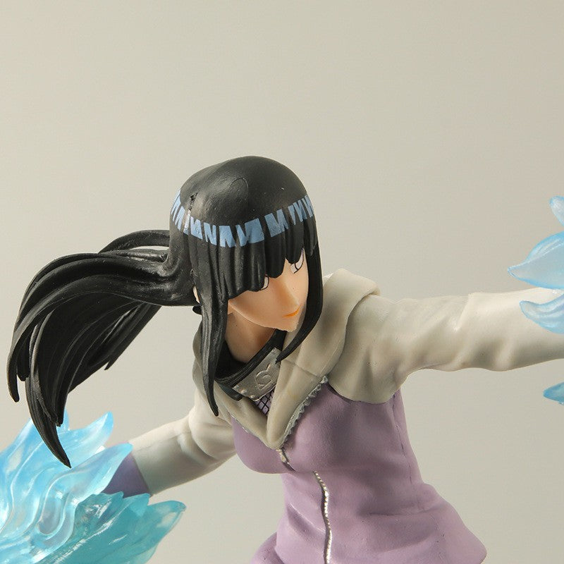 16cm Naruto Anime Figure Rock Lee Hyuuga Hinata Roubu Double Lion Fist Fighting Action Figure Collection Model Doll toys hobbie