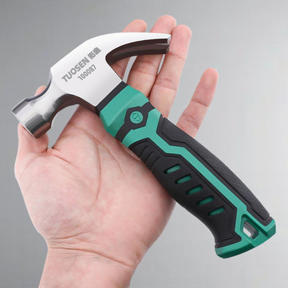 Martelo multifuncional de aço carbono novo para trabalhos com hardware, uso doméstico, martelo de unha, antiderrapante, à prova de choque, martelo de ajustador