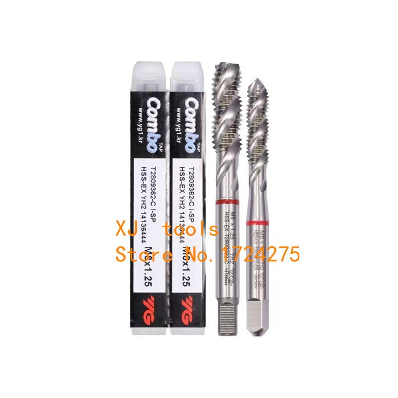 YG-1 T2809 Macho Espiral Combo HSS-EX M3 M4 M5 M6 M8 M10 M12 M16 M18 M20 M27 M30 Processamento para Ferro Fundido Aço Inox AL Etc.