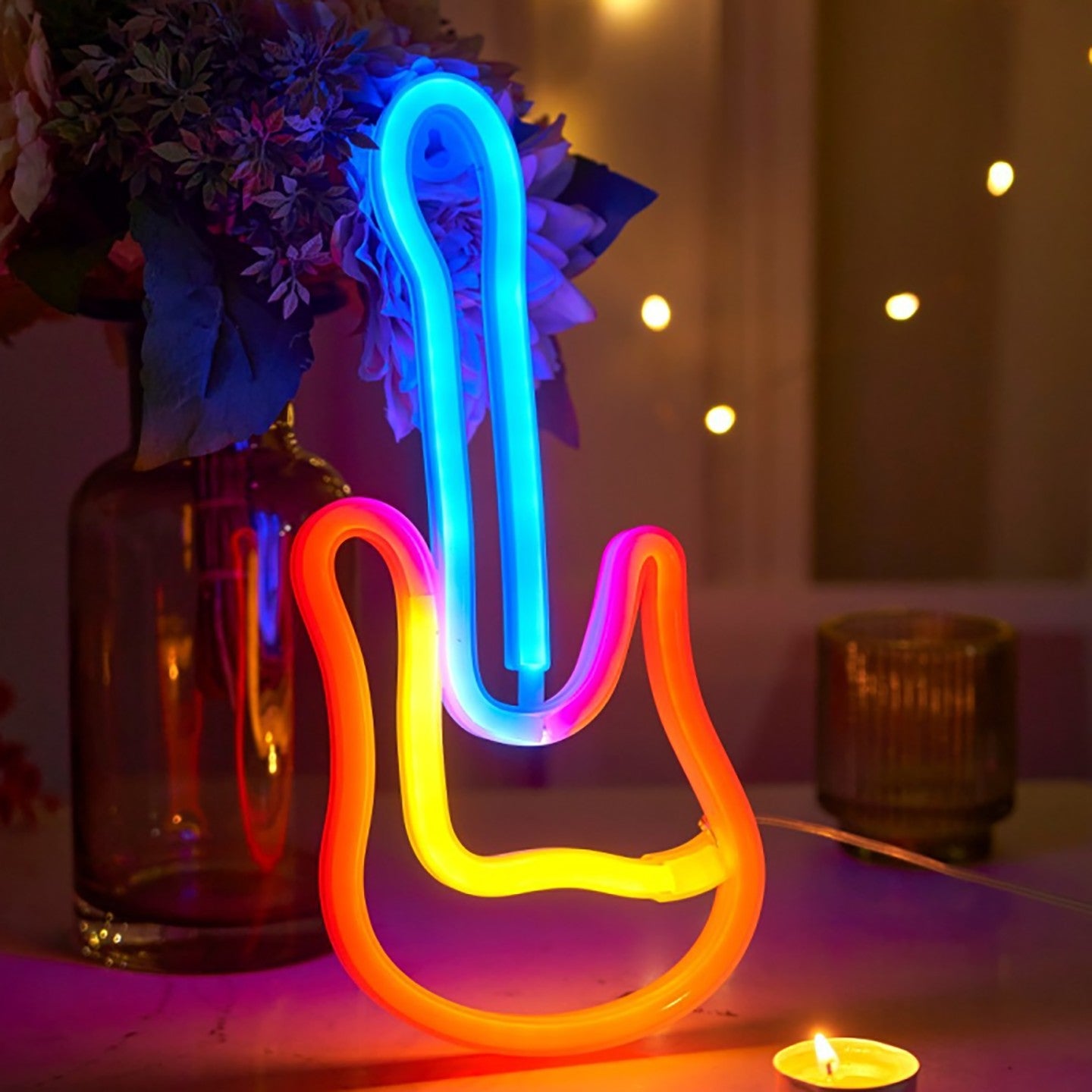 1 Piece, Decorative Neon Light for Modern Art Ambiance, Holiday Party Christmas Wall Decoration, Wedding Scene Graduation Gift, USB or Battery Powered (Battery Not Included)