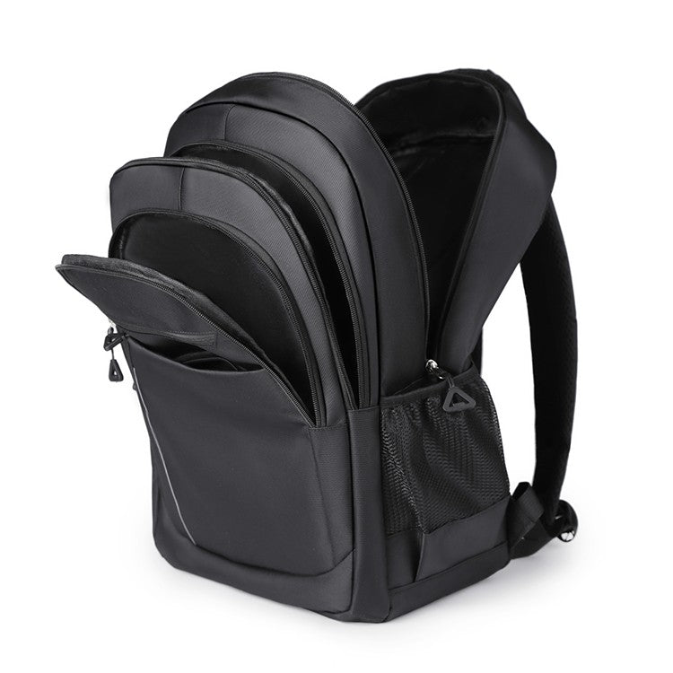 Durable Backpack | Universal Leisure Backpack | Multi-Pocket Travel Bag, Suitable for Business Travel, Short Trips - Black