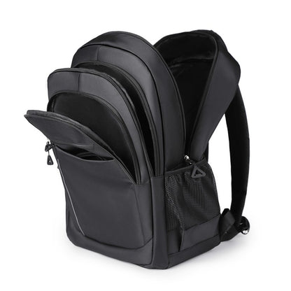 Durable Backpack | Universal Leisure Backpack | Multi-Pocket Travel Bag, Suitable for Business Travel, Short Trips - Black