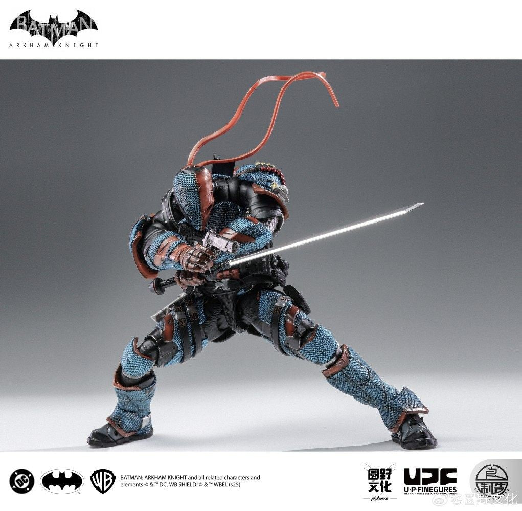 In Stock 1/12 Upfinegures Lpzz Deathstroke Arkham Knight Game Peripherals DC002 Anime Action Figure Model Toy Collectibles Gift