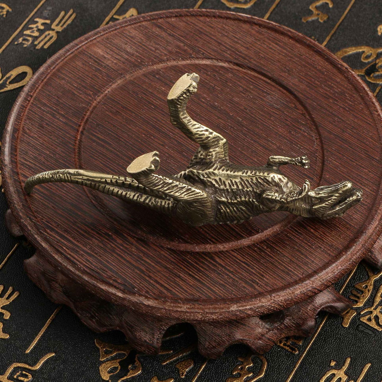 Dinossauro Alossauro Estegossauro Pterossauro Dimetrodon Diplodoco Estátua Decoração de Mesa de Escritório Jurássico Estatueta de Cobre 12 Estilos