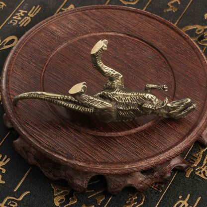 Dinossauro Alossauro Estegossauro Pterossauro Dimetrodon Diplodoco Estátua Decoração de Mesa de Escritório Jurássico Estatueta de Cobre 12 Estilos