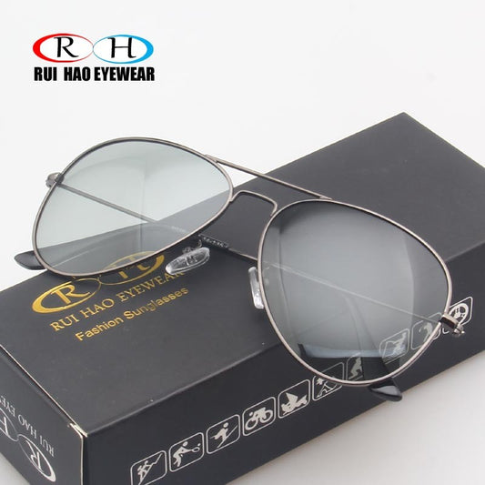 Polarized Sunglasses Men Outdoor Photochromic Sunglasses Pilot Sun Glasses Mens Fashion Eyeglasses Frame 3026