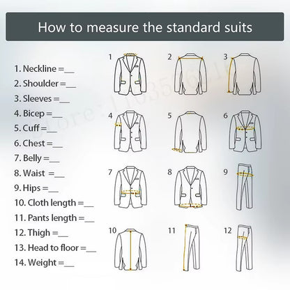 B02 Luxury 2 Pieces Set Men's Suits  Beaded Crystals Notched Lapel Groom Wedding  Formal Party Prom Tuxedo Wedding Groom