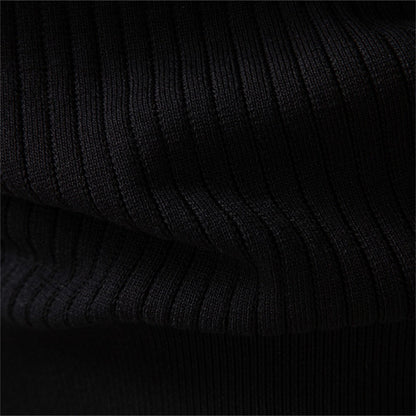 AIOPESON Button Placket Polo Shirt Men Ribbed Stripe Long Sleeve Contemporary Fit Minimalist Autumn Winter Premium Business Top