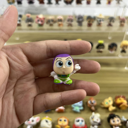 Anime Disney Doorables Kawaii Boneca Olhos Grandes Mickey Buzz Lightyear Bonecos de Ação Modelo Brinquedo Colecionável Desenho Animado Presentes Infantis