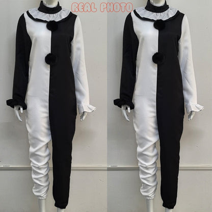 Art The Clown Cosplay Movie Terrifier 2 Art The Clown Cosplay Costume Jumpsuit Mask Halloween Costumes Mask for Men Women